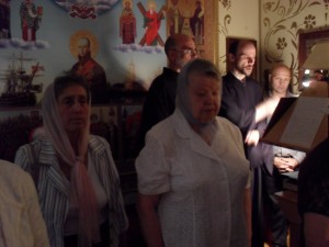 Византийский хор и прихожане нашего храма